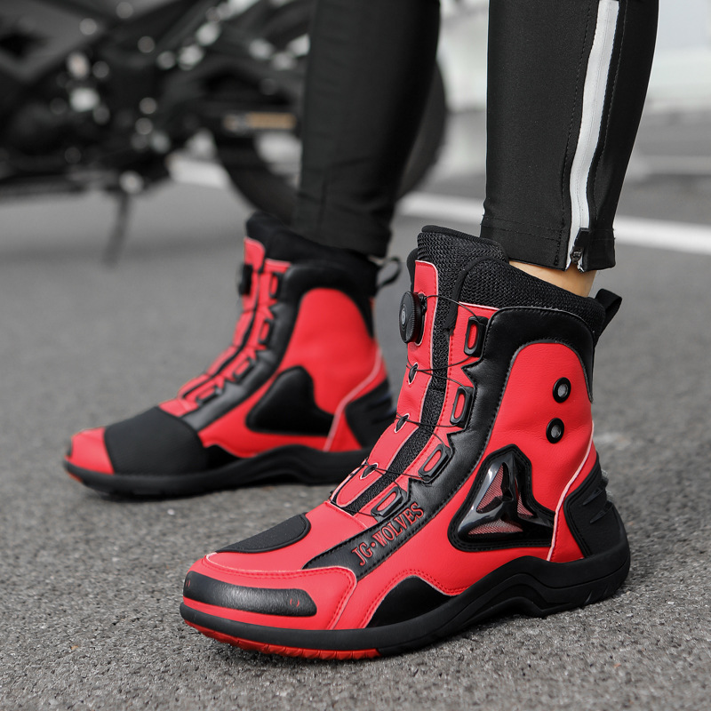 Cycling Shoes For Commute - รองเท้าบูทกันน้ำสำหรับขี่มอเตอร์ไซค์แบบออฟโรด รุ่น Winter Fur Style Pro
