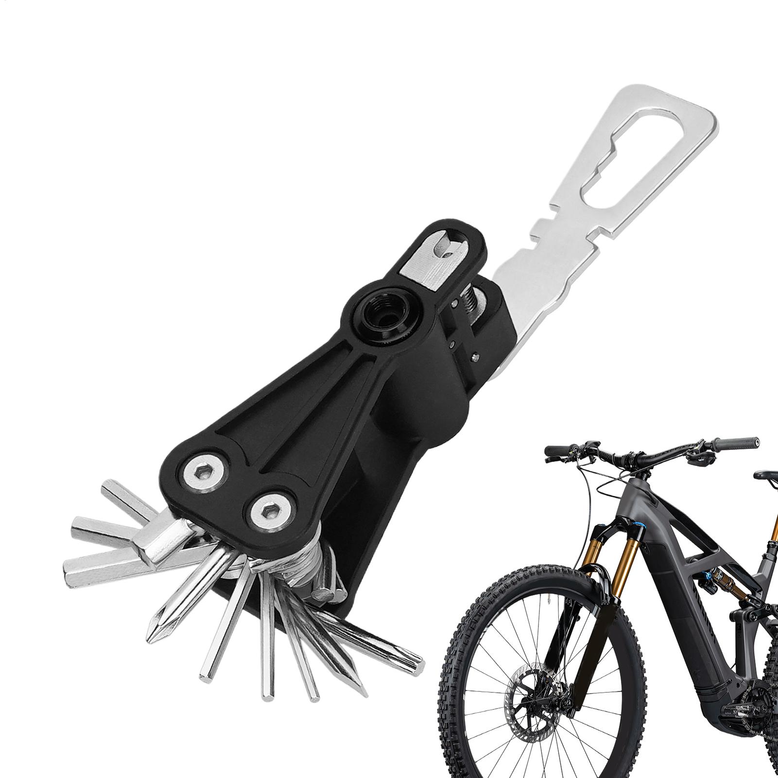 Cycling Commute Essentials - เครื่องมืออเนกประสงค์สำหรับการปั่นจักรยาน, ชุดซ่อมจักรยานขนาดกะทัดรัดสำหรับการซ่อมแซมนอกสถานที่, การเดินทางในเมืองและการทำงานในโรงซ่อมที่บ้าน