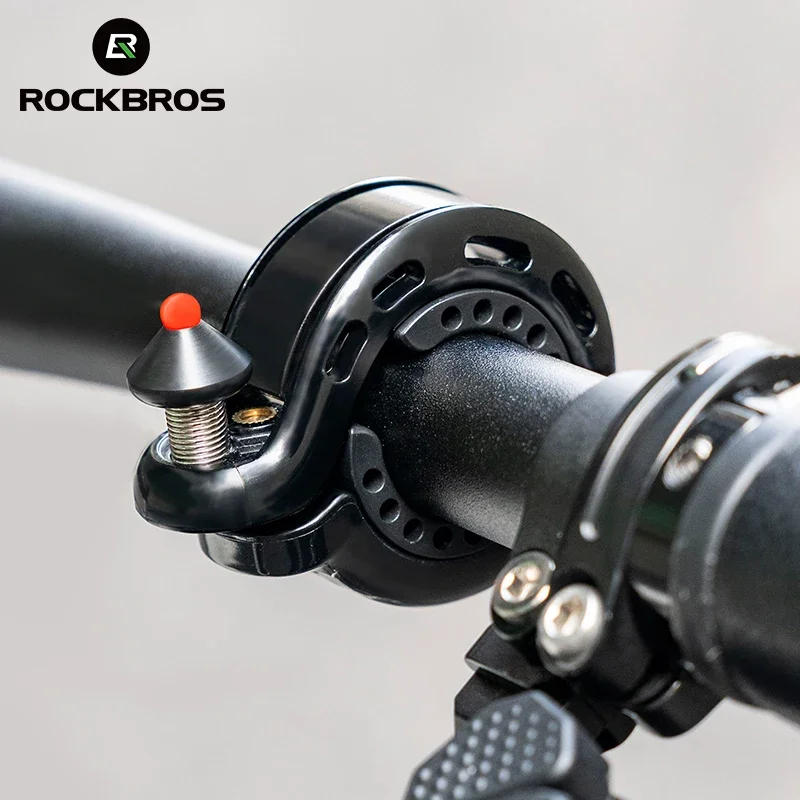 Bell Handlebar Ring - ROCKBROS กระดิ่งจักรยานขี่จักรยานแตรดังจักรยานกระดิ่งแฮนด์จักรยานกระดิ่งที่ซ่อนความปลอดภัยสัญญาณเตือนแหวนกระดิ่งจักรยานอุปกรณ์เสริมจักรยาน MTB