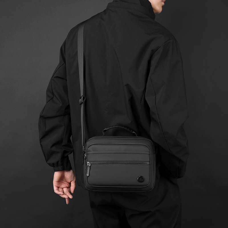 Cycling Commute Essentials - กระเป๋าสะพายข้างไนลอนน้ำหนักเบาสำหรับผู้ชาย - กระเป๋าสะพายข้างสำหรับปั่นจักรยาน, กระเป๋าสะพายไหล่แบบกันน้ำสำหรับใช้ในชีวิตประจำวัน