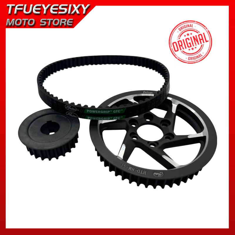 Bike Light Front Rear - ชุดสายพานขับเคลื่อน TFUEYESIXY ของแท้ & ชุดพูลเลย์ล้อหน้า &