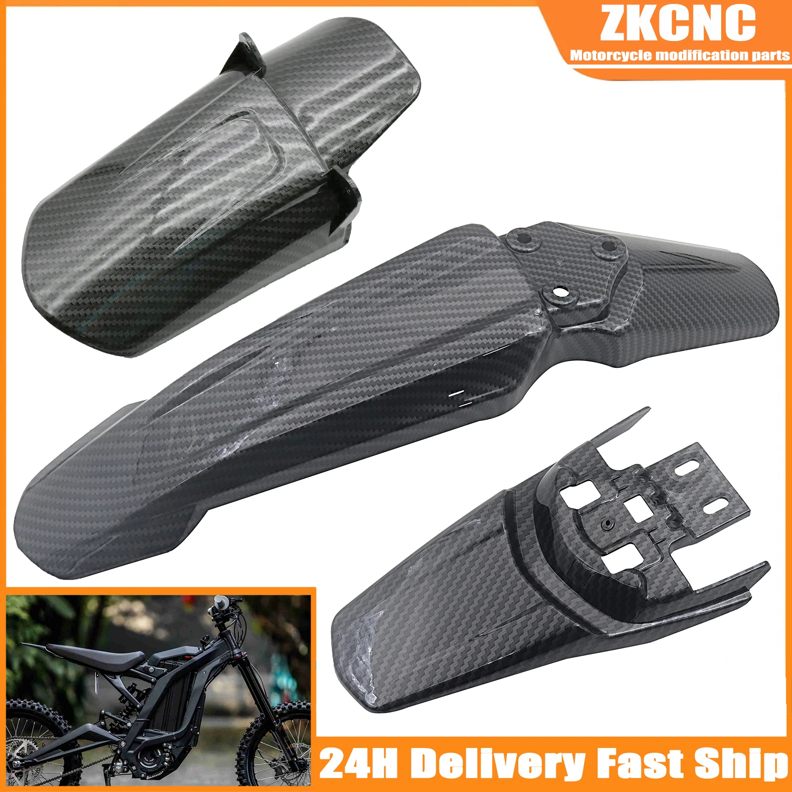 Bike Light Front Rear - บังโคลนหน้าล้อหลังรถจักรยานยนต์สำหรับปล้อง X160 X260สำหรับอะไหล่เปลี่ยนจักรยานไฟฟ้าน้ำหนักเบา