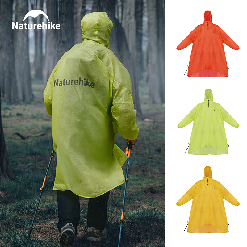 Cycling Rain Jacket Commute - เนเจอร์ไฮค์เสื้อกันฝนกันน้ำ 3 ใน 1 เสื้อกันฝนอเนกประสงค์ 210T