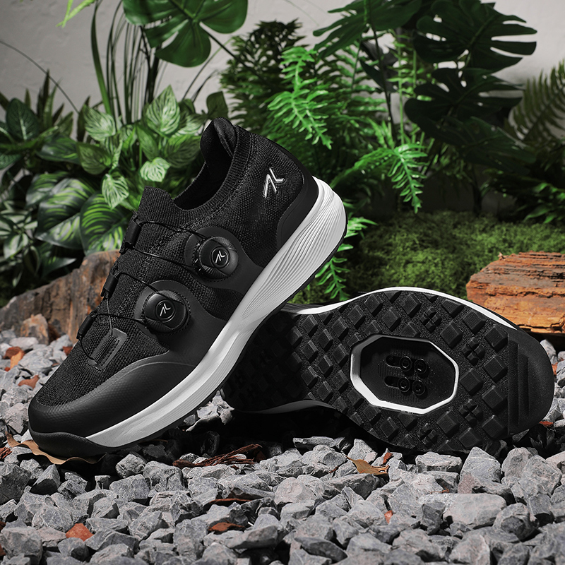 Cycling Commuter Shoes - รองเท้าปั่นจักรยานเสือภูเขาแบบมีคลีท รองเท้าปั่นจักรยานแบบพื้นเรียบ รองเท้าจักรยานความเร็วสูง รองเท้าผ้าใบสำหรับปั่นจักรยานในร่ม รองเท้าจักรยานเสือภูเขาแบบมีตัวล็อค รองเท้าแบบ