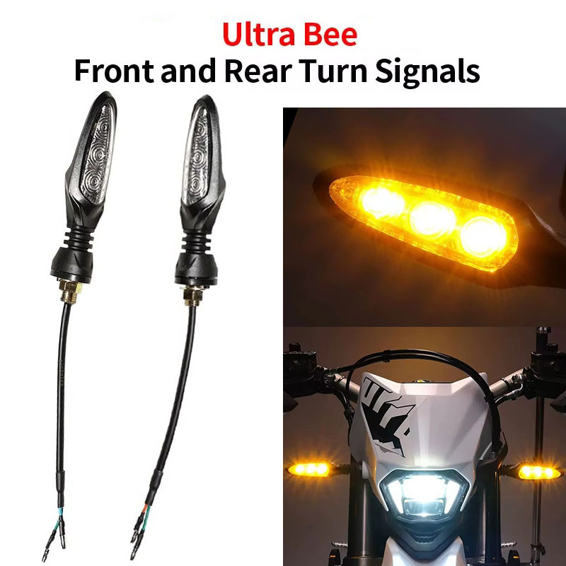 Bike Light Front Rear - ไฟเลี้ยวหน้าและหลังสำหรับเซอร์รอน อัลตร้า บี ชุดหลอดไฟ LED ไฟเลี้ยวสำหรับจักรยานไฟฟ้าสำหรับอุปกรณ์เสริมรถจักรยานยนต์เซอร์รอน