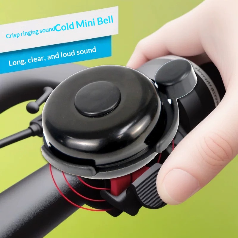 Bell Handlebar Ring - กระดิ่งจักรยาน 1 ชิ้น สำหรับจักรยานเสือภูเขา แบบหมุนได้ ปลอดภัยในการขับขี่