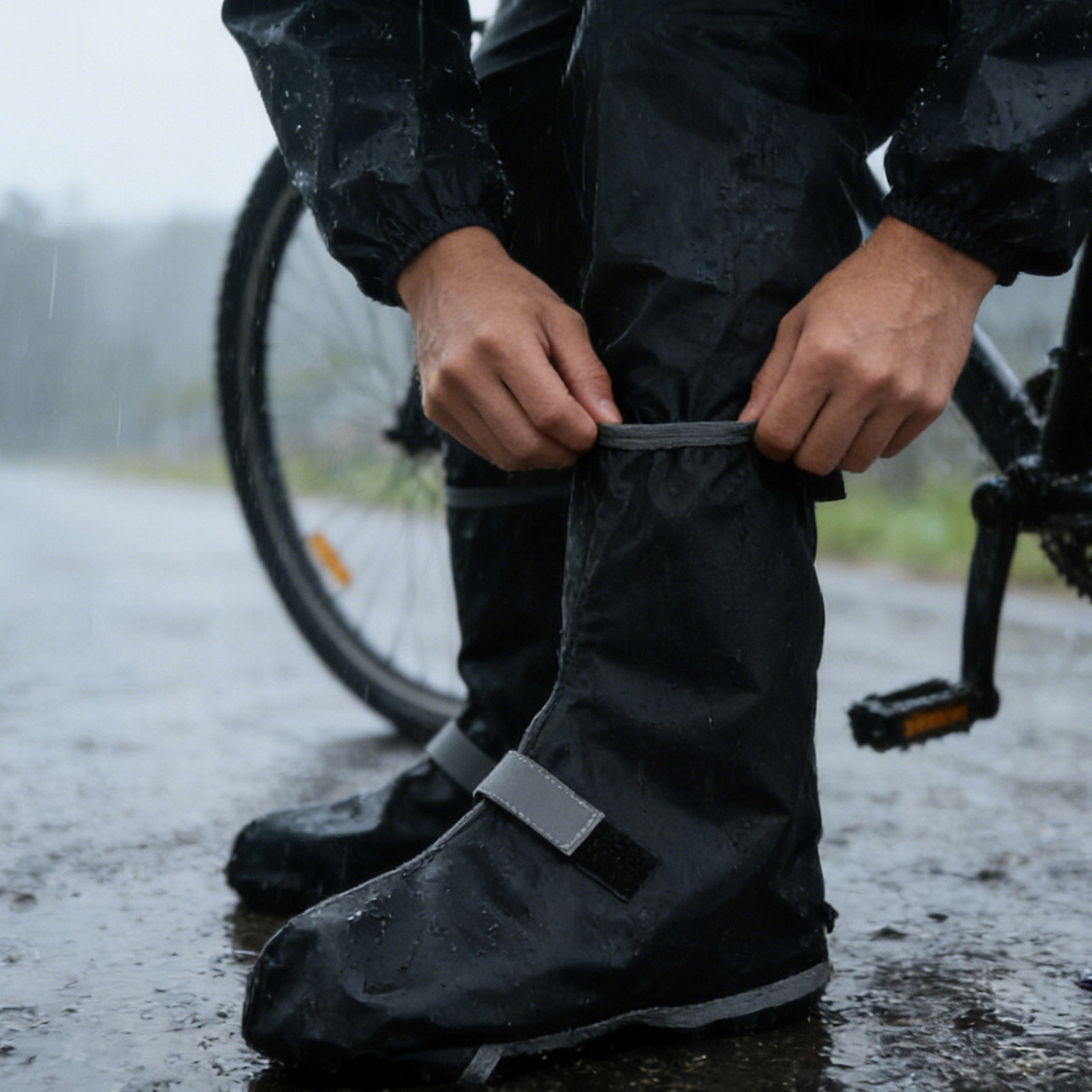 1 คู่ผ้าคลุมรองเท้าปั่นจักรยาน - Cycling Shoes For Commute บทวิจารณ์และราคา