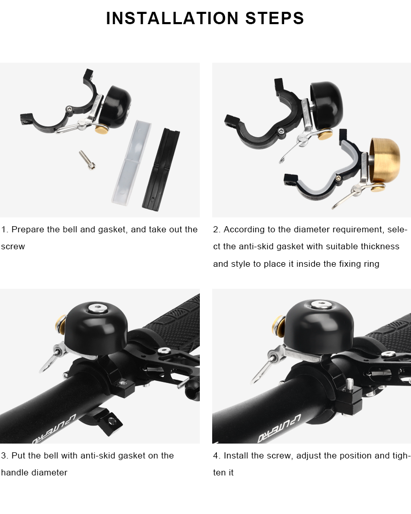 Retro จักรยาน Bell ทองแดงคลาสส - Bell Handlebar Ring บทวิจารณ์และราคา