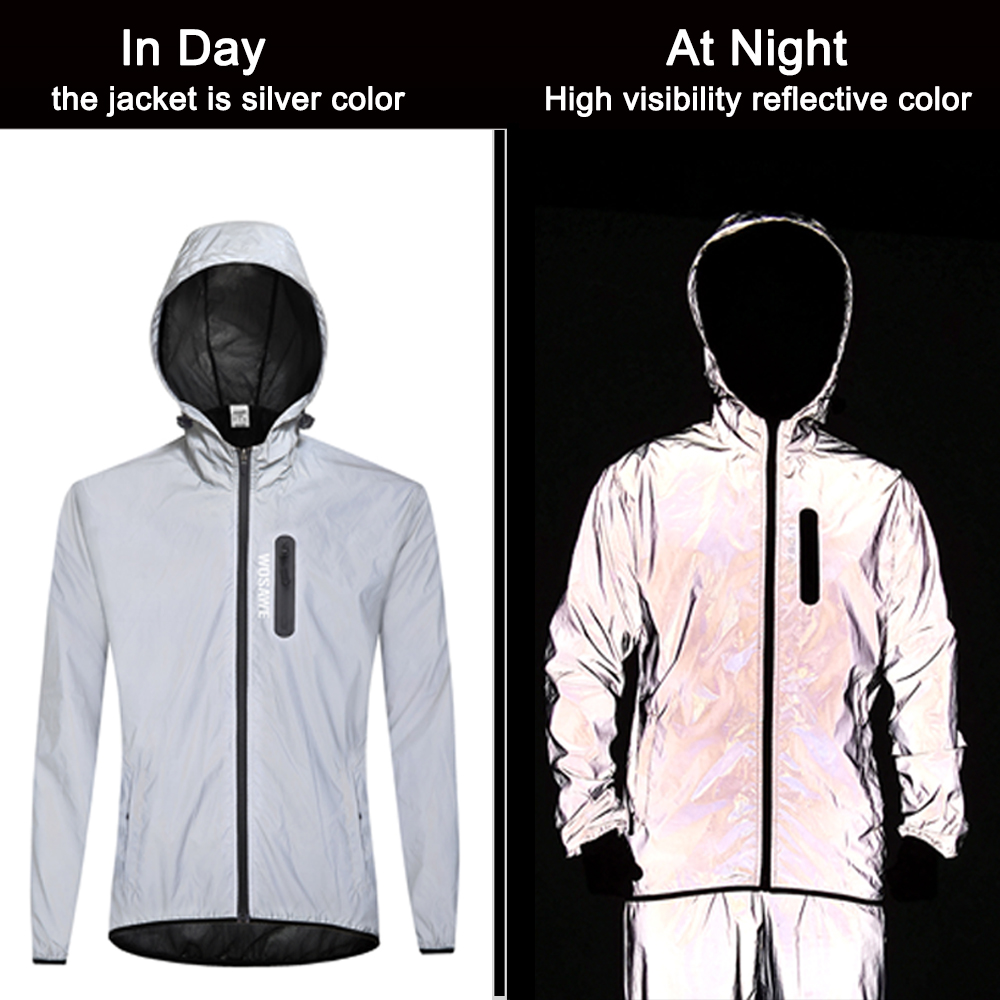 WOSAWE ผู้ชายสะท้อนแสงกลางแจ้ง - Cycling Rain Jacket Commute บทวิจารณ์และราคา