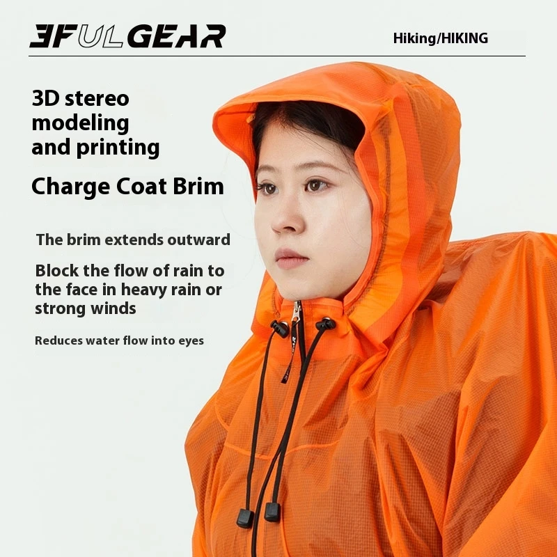 3F UL เกียร์ซิปเสื้อกันฝน 15D  - Cycling Rain Jacket Commute บทวิจารณ์และราคา