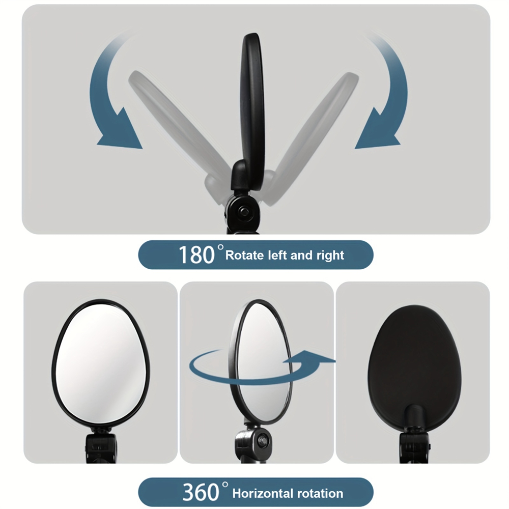 1/2PCS กระจกมองหลังจักรยาน 360 - Cycling Zones บทวิจารณ์และราคา