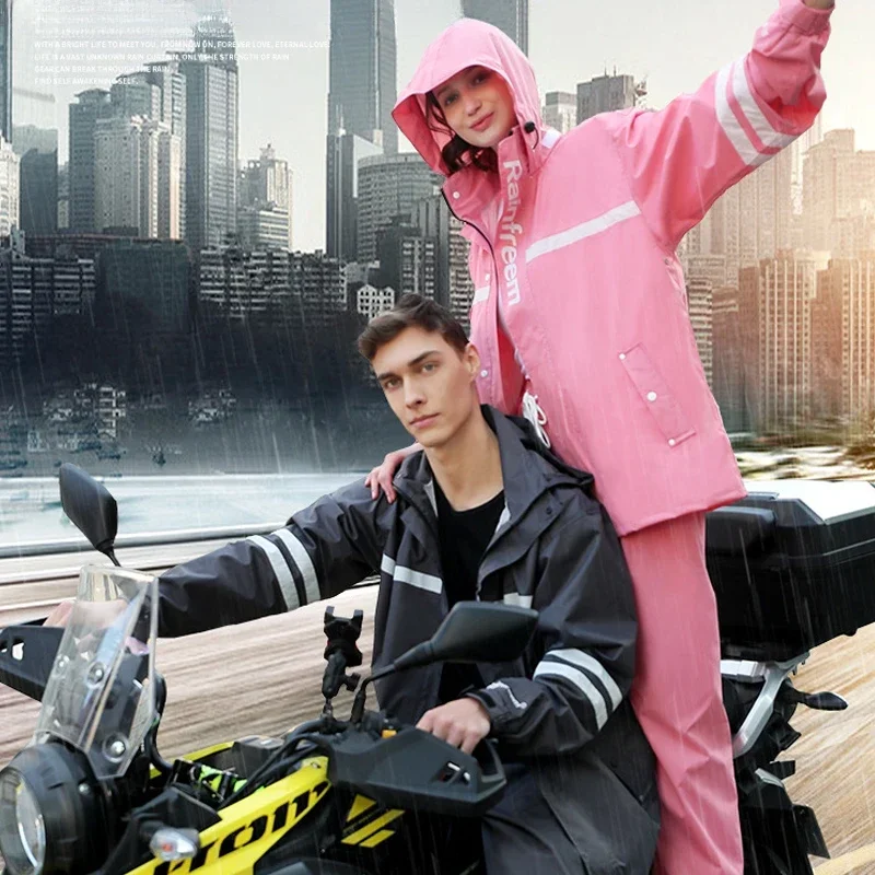 เสื้อกันฝนกางเกงกันฝนสำหรับผู้ - Cycling Rain Jacket Commute บทวิจารณ์และราคา
