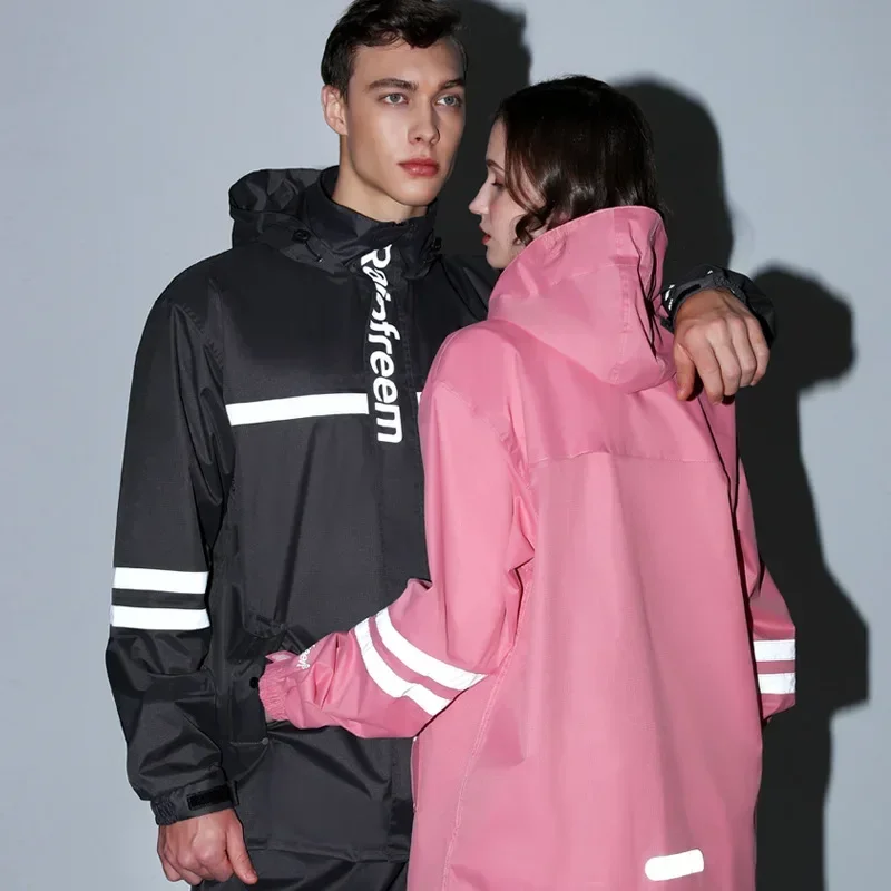 เสื้อกันฝนกางเกงกันฝนสำหรับผู้ - Cycling Rain Jacket Commute บทวิจารณ์และราคา