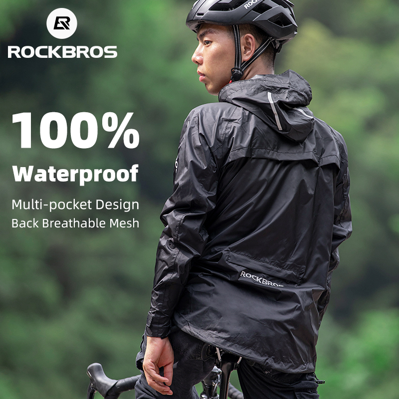 ROCKBROS กันน้ําขี่จักรยานเสื้ - Cycling Rain Jacket Commute บทวิจารณ์และราคา